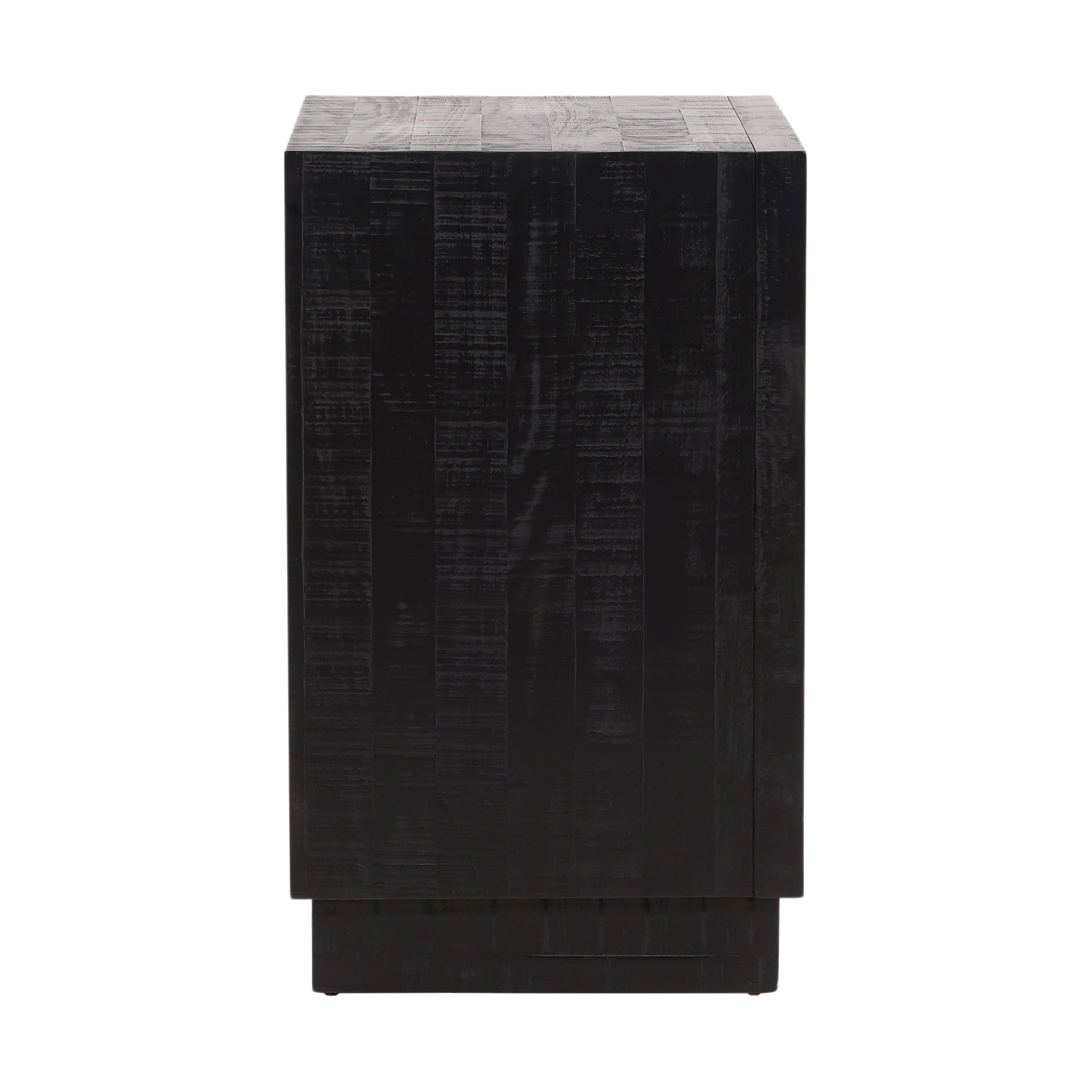 Humphreys Nightstand Black, by Dovetail, 26.1" width x 28.9" height x 18.1" depth View 3