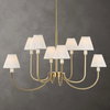 Poppins 8 Light Brass Chandelier, Pendant by Uttermost, 45" width x 25" height x 24" depth thumbnail 2
