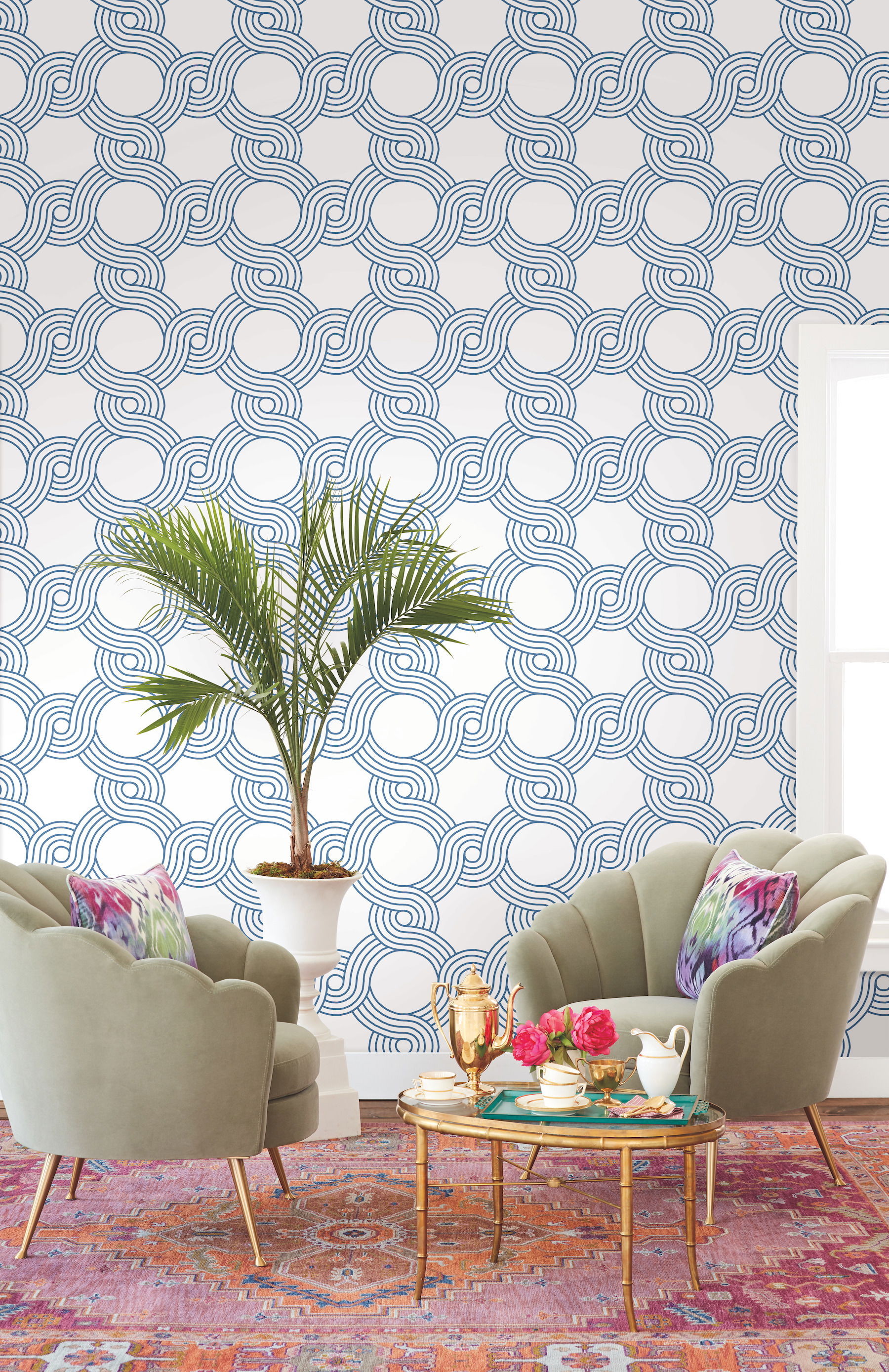 The Twist Blue Wallpaper large image 