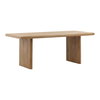 Amalie Dining Table Natural, by Dovetail, 78" width x 30" height x 36" depth thumbnail 1