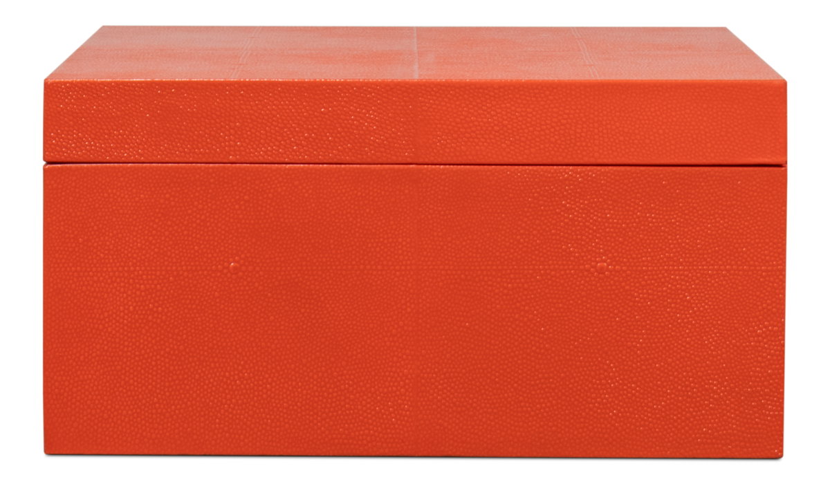 Cosmos Nesting Boxes S/3 Orangeade, by Sarreid, 1'4" length x 2' width x 8" height View 4