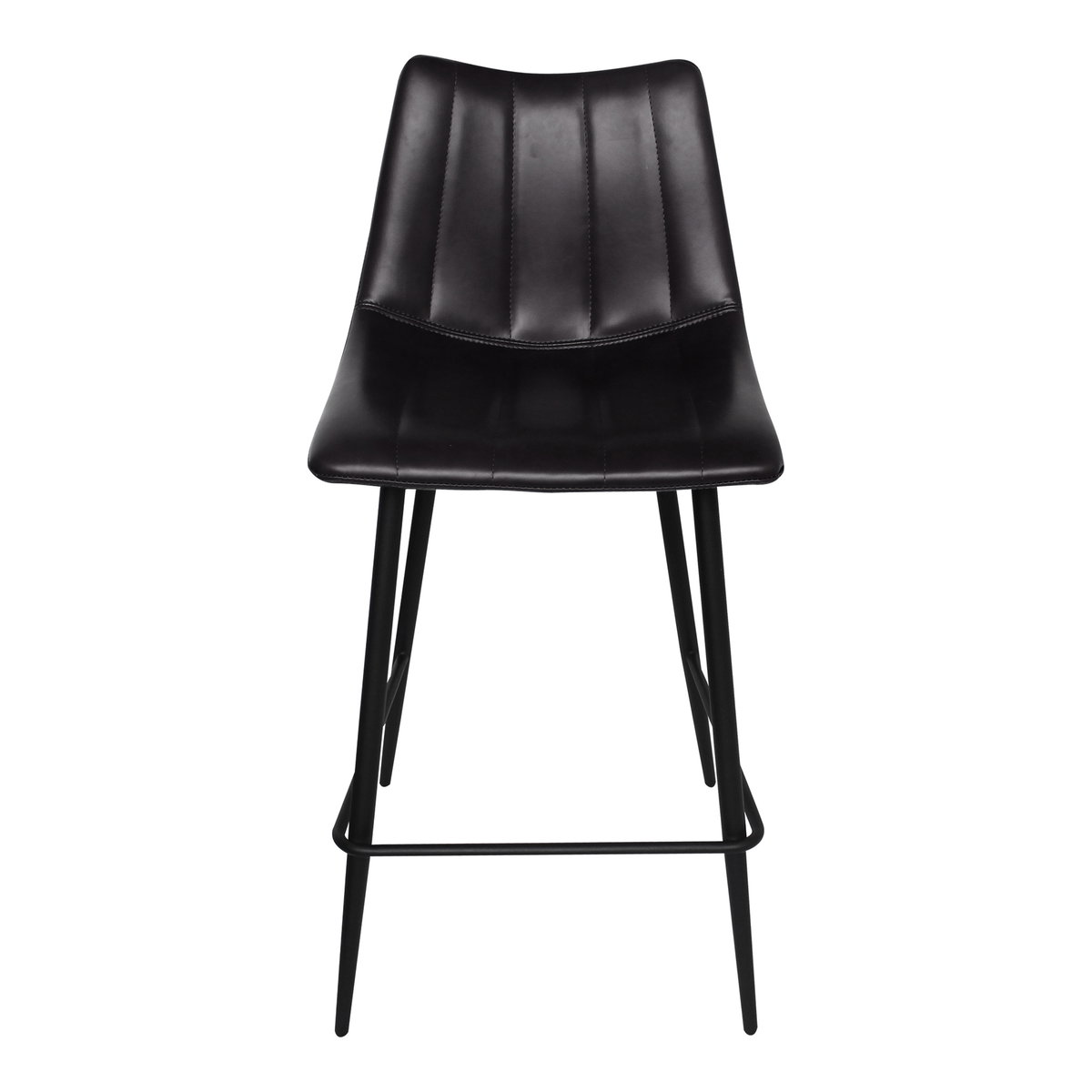 Alibi Counter Stool Matte Black - Set Of Two, Counter & Bar Stool by Moe's Home, 17.7" width x 37" height x 20" depth View 4