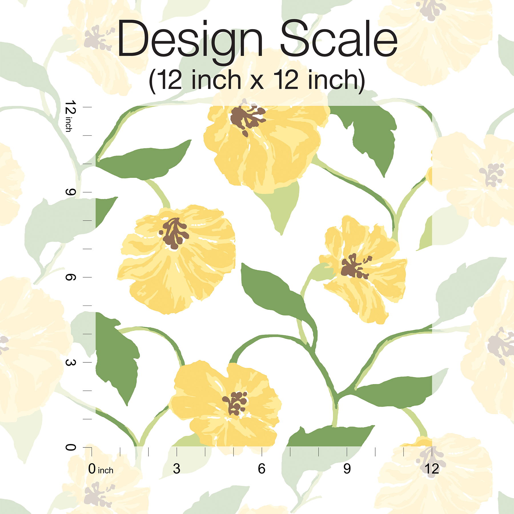 Jungle Garden Lemon Grove Peel & Stick Wallpaper large image 