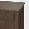 Baron Dark Brown Solid Wood with Antiqued Aged Brass Knobs 3-Drawer 6-Door Sideboard, Sideboards & Buffet by Mercana, 81.75" length x 19" width x 36" height thumbnail 9