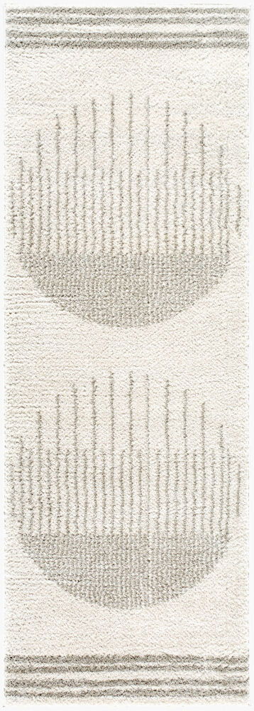 Fossay Shag Machine Woven Rug, by Surya, 7'2.61" length x 2'7.5" width