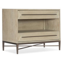 Online Designer Bedroom Cascade 2 - Drawer Nightstand in Light Brown