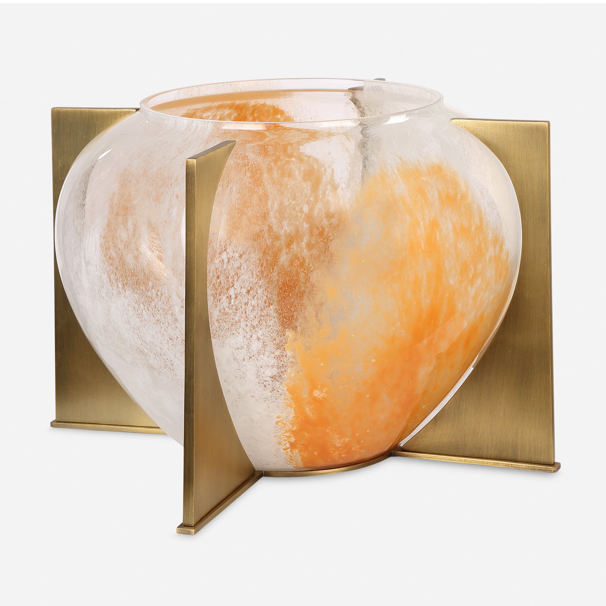 Amber Swirl Vase, Decorative by Uttermost, 12.25" width x 7.75" height x 12" depth View 1
