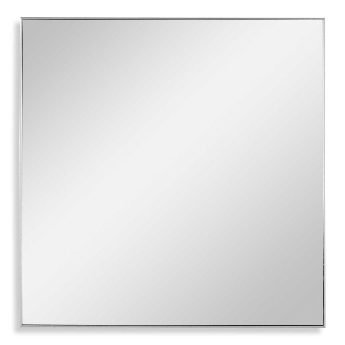 Alexo Silver Square Mirror, by Uttermost, 28.5" width x 28.5" height x 1.25" depth View 1
