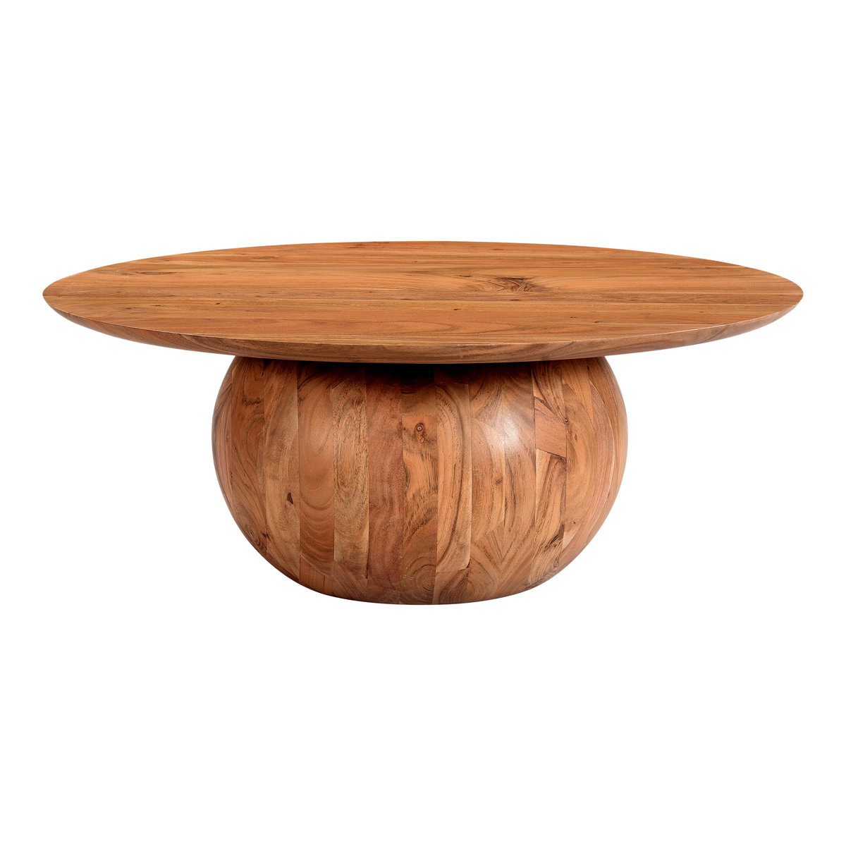 Bradbury Coffee Table Natural, by Moe's Home, 35.5" width x 14" height x 35.5" depth View 1
