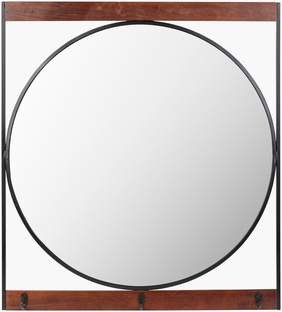 Hughes Accent Mirror, by Surya, 36" width x 40" height
