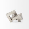 Link Small Silver Metal Sculpture Decorative Object, by Mercana, 7" length x 7.09" width x 7.09" height thumbnail 5