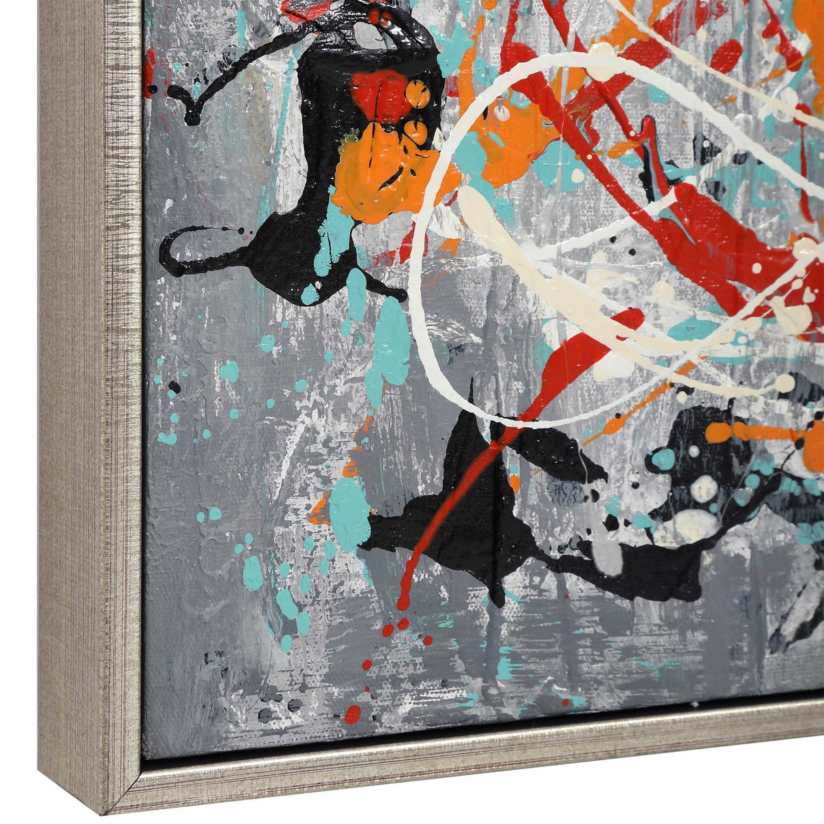 Organized Chaos Hand Painted Canvas, Art by Uttermost, 44.75" width x 60.75" height x 2.25" depth View 7