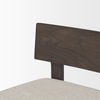 Soren Dark Brown Wood with Oatmeal Fabric Counter Stool thumbnail 7
