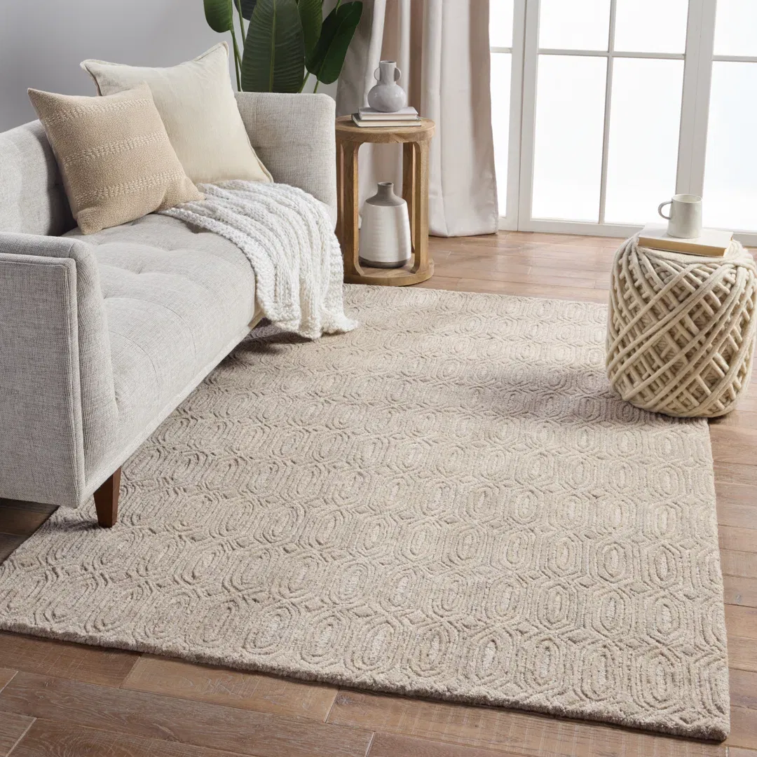 Bierce Hand-Tufted Wool Rainy Day/Pumice Stone Area Rug large image 