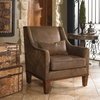 Clay Leather Armchair, Accent Chair by Uttermost, 32.5" width x 37" height x 35" depth thumbnail 4