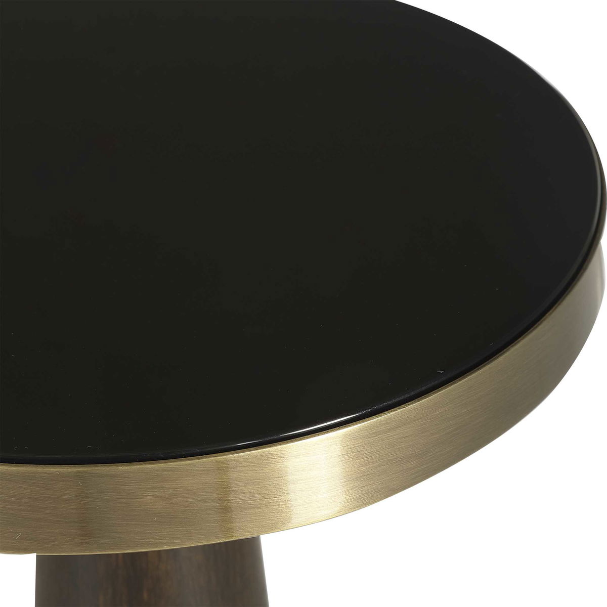 Fortier Black Accent Table, Side & End Table by Uttermost, 12" width x 22" height x 12" depth View 4
