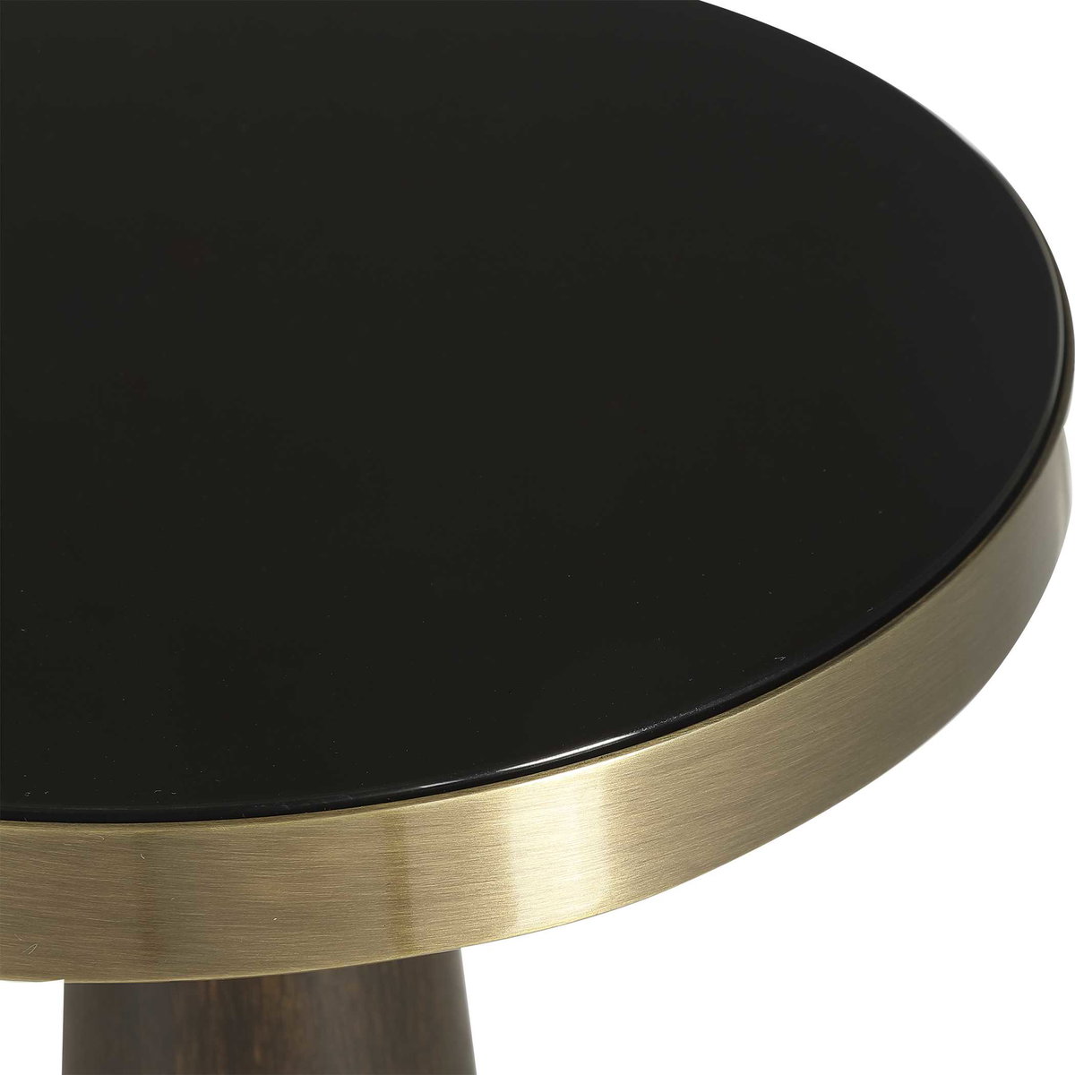 Fortier Black Accent Table, Side & End Table by Uttermost, 12" width x 22" height x 12" depth View 4