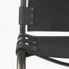 Berbick Low Back 26in Seat Counter Stool | Black Leather with Gray Metal, Counter & Bar Stool by Mercana, 20.5" length x 24.8" width x 43" height thumbnail 9