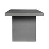 Aurelius 2 Outdoor Dining Table Grey, Outdoor Table by Moe's Home, 5'3" width x 2'6" height x 2'11.5" depth thumbnail 3