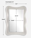 Whitehaven Wavy Rectangle Mirror, by Uttermost, 25.5" width x 35.62" height x 2.75" depth thumbnail 3