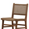Dallas Outdoor Armless Dining Chair Light Brown, by Dovetail, 19.88" width x 33.66" height x 23.5" depth thumbnail 5