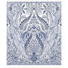 Jaipur Paisley Damas Blue Wall Mural thumbnail 0