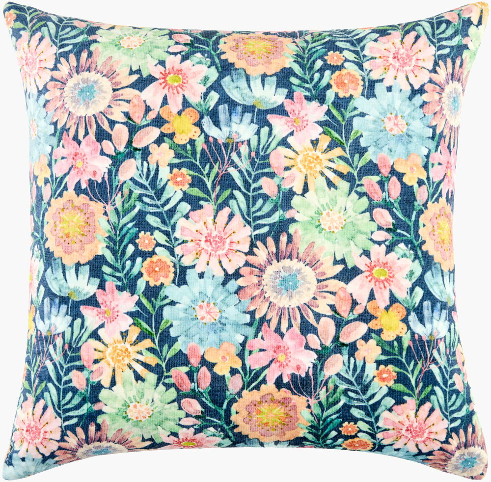 Spring Bouquet Accent Pillow, Decorative Pillow by Surya, 20" length x 20" width