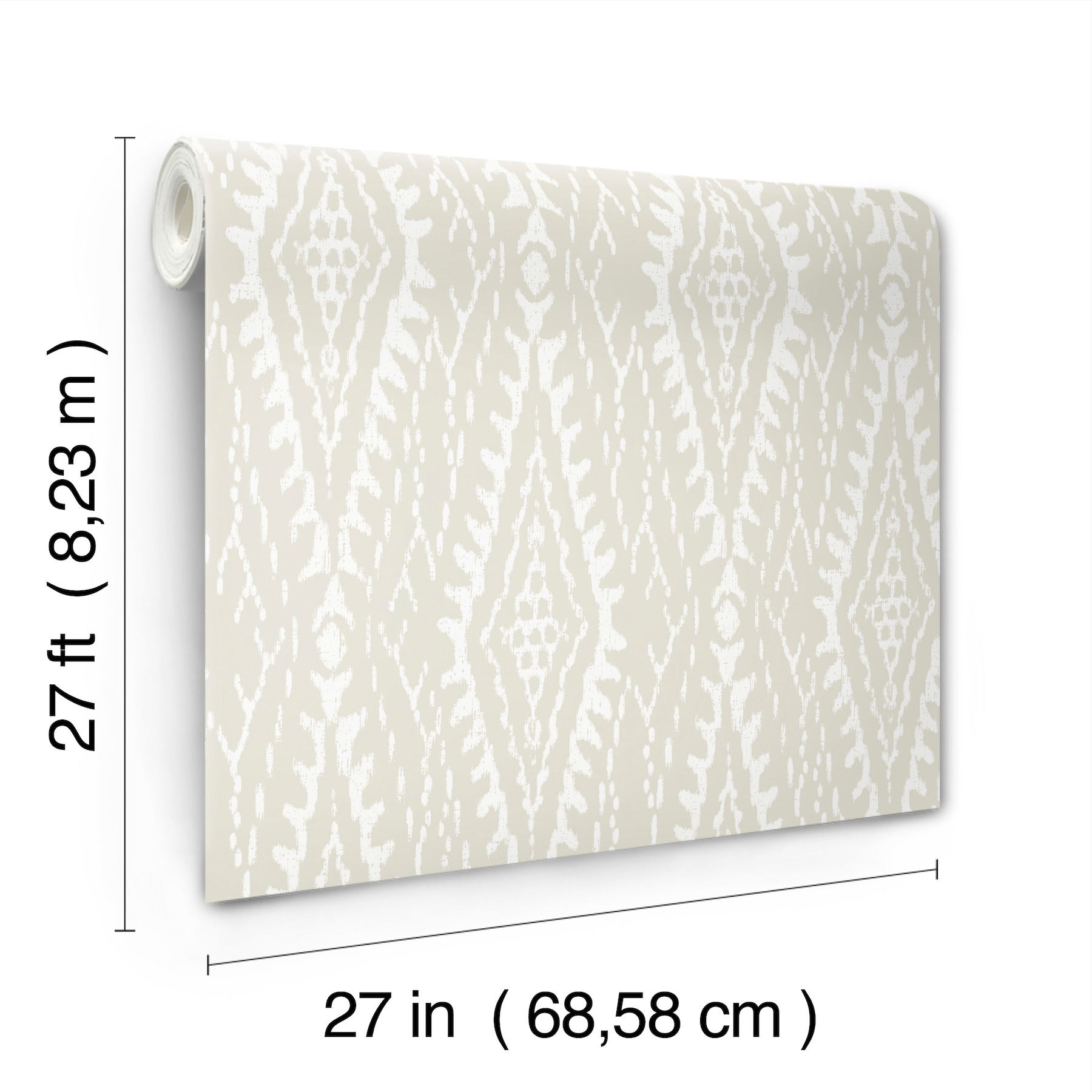 Rousseau Paperweave Warm Grey Wallpaper large image 
