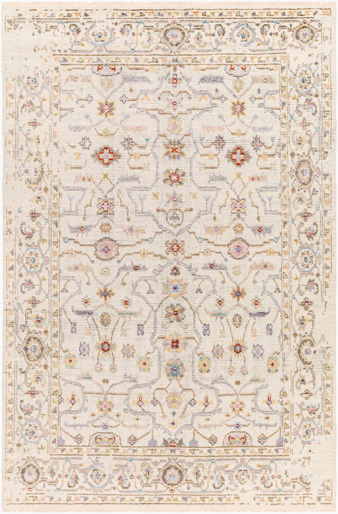 Kushal Handmade Rug, by Surya, 9' length x 6' width