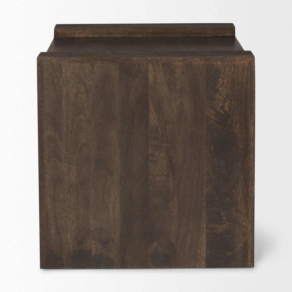 Athelia Dark Brown Wood Accent Table, Side & End Table by Mercana, 23" length x 22" width x 22.25" height View 5