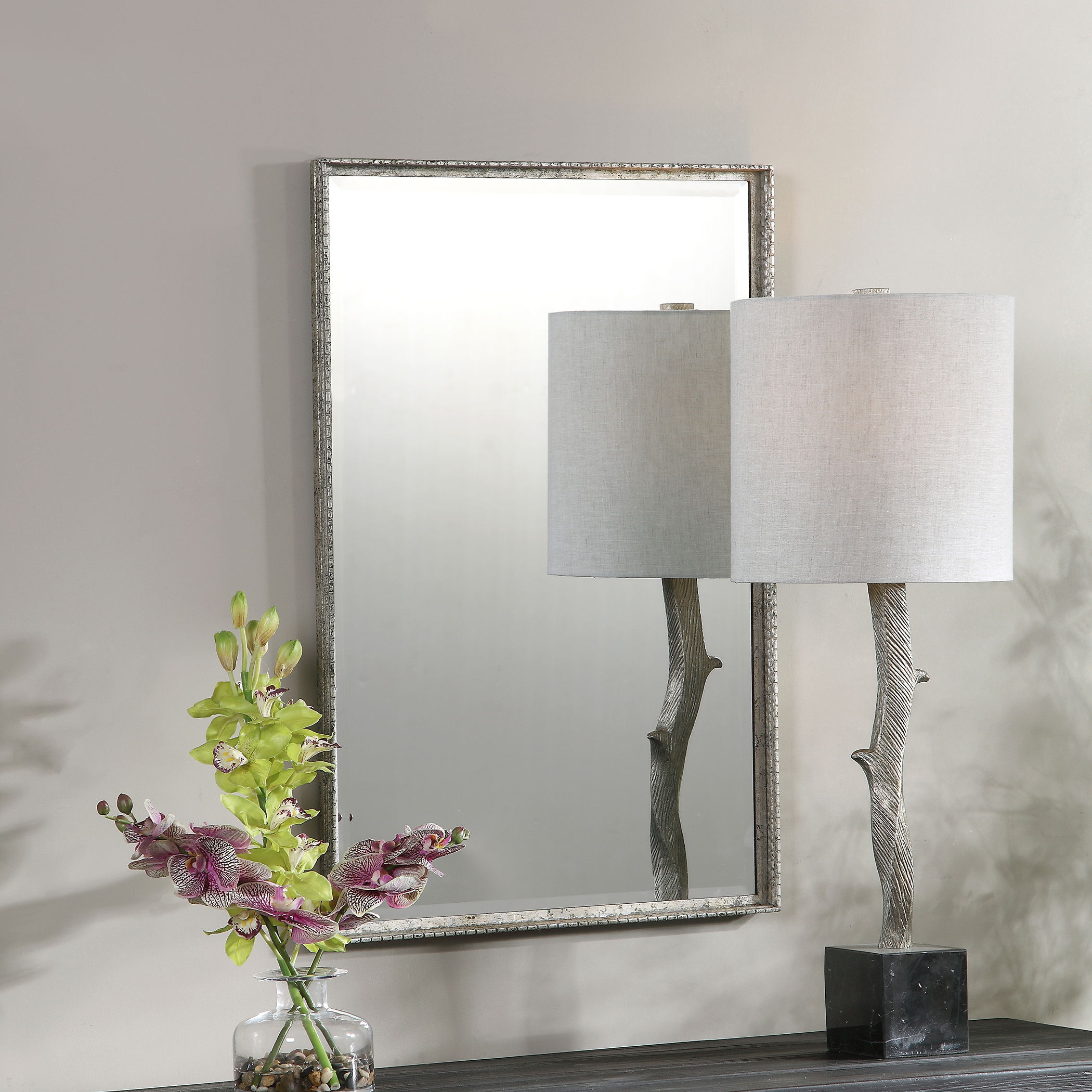 Callan Silver Vanity Mirror large image 