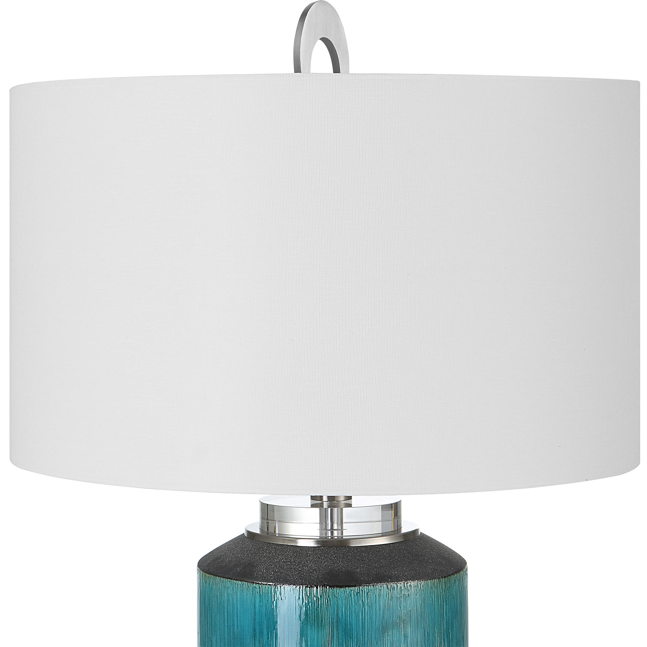 Maui Aqua Blue Table Lamp large image 