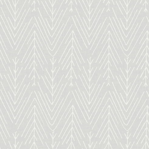Twig Hygge Herringbone Grey Peel & Stick Wallpaper