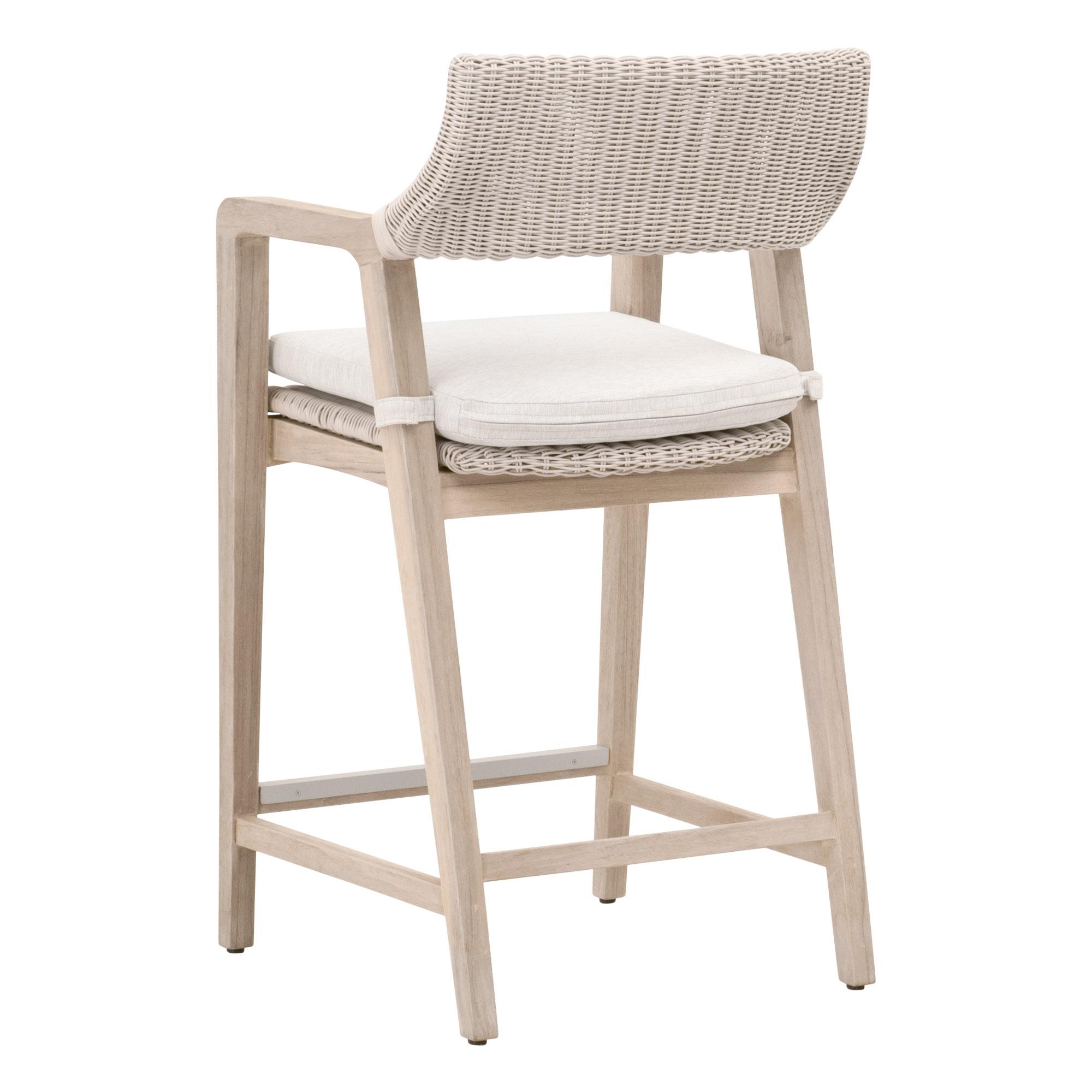Lucia Outdoor Counter Stool, Dining Chair by Essentials for Living, 21.5" width x 39.75" height x 21" depth View 4