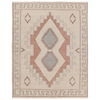 Jaipur Living Azzurro JIN08 Handknotted Medallion Cream and Pink Area Rug (10'x14') thumbnail 3