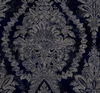 Charleston Damask Navy Wallpaper, by York Wall, 27' length x 2'3" width x 0.02" depth thumbnail 1
