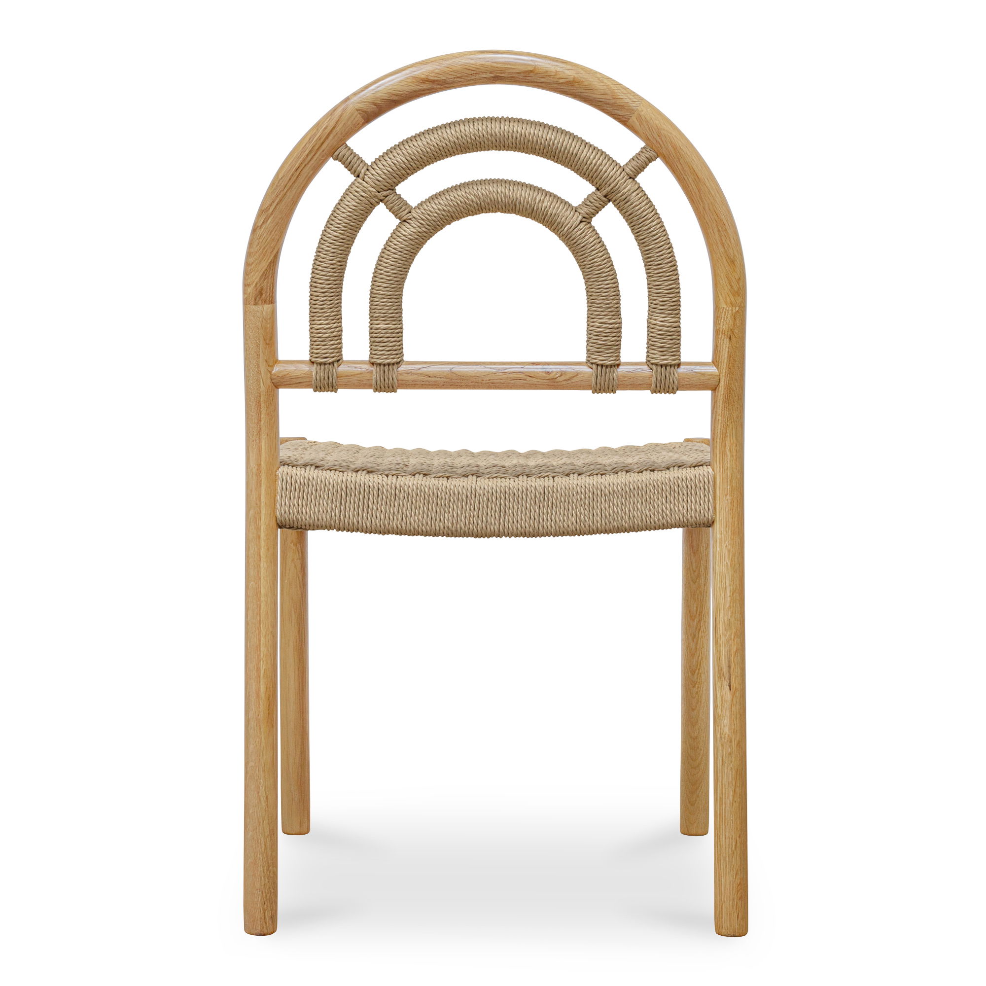 Avery Dining Chair Natural – Set Of Two, by Moe's Home, 20" width x 34.75" height x 21.5" depth View 4