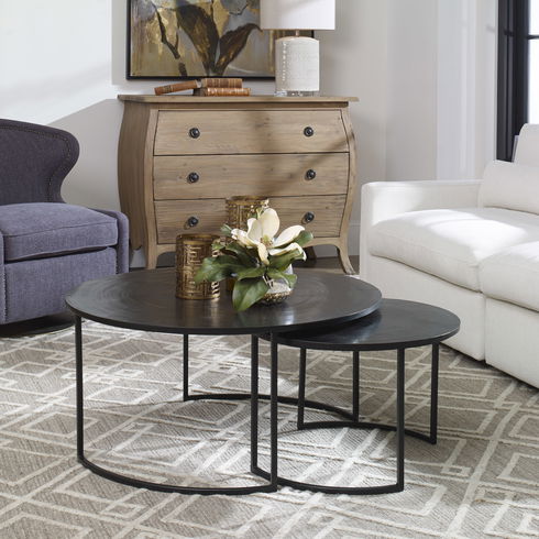 Barnette Modern Nesting Coffee Tables S/2