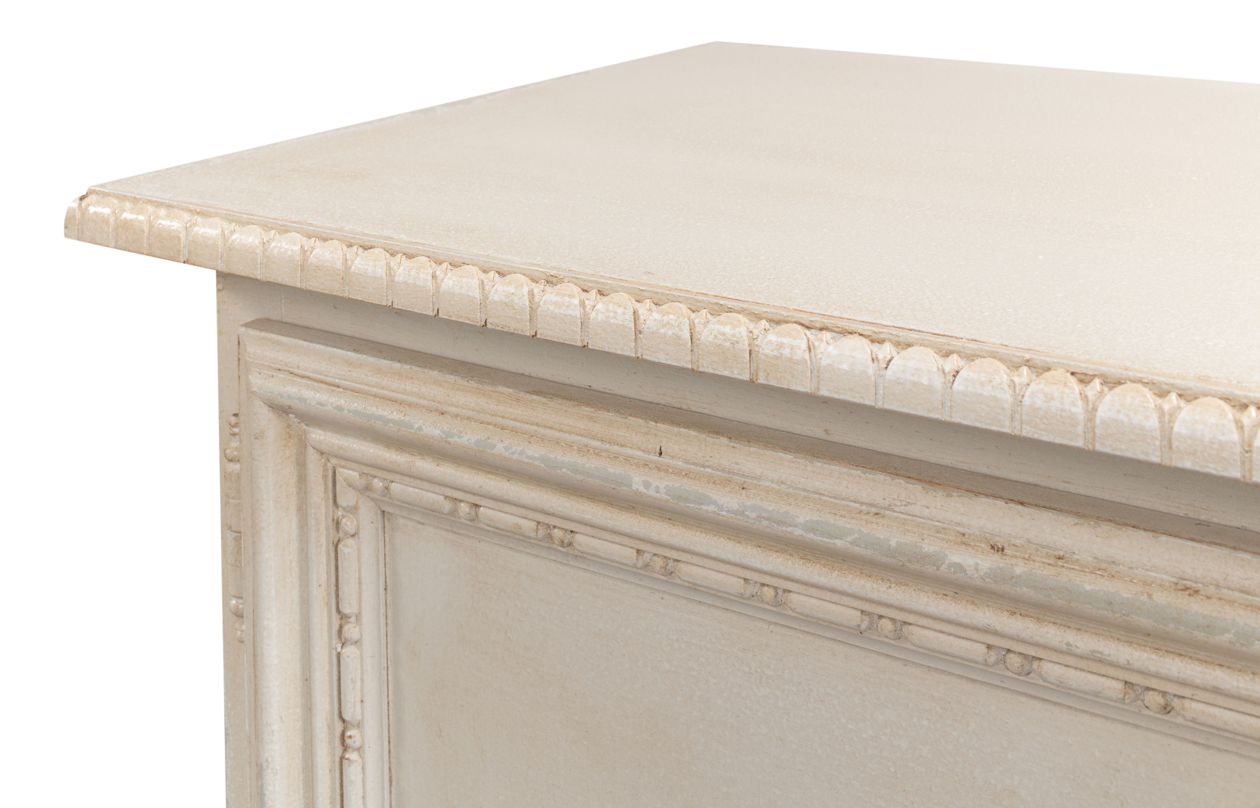 2 Door Sideboard, Bright Lime White, Cabinets & Sideboard by Sarreid, 42" length x 16" width x 36" height View 13