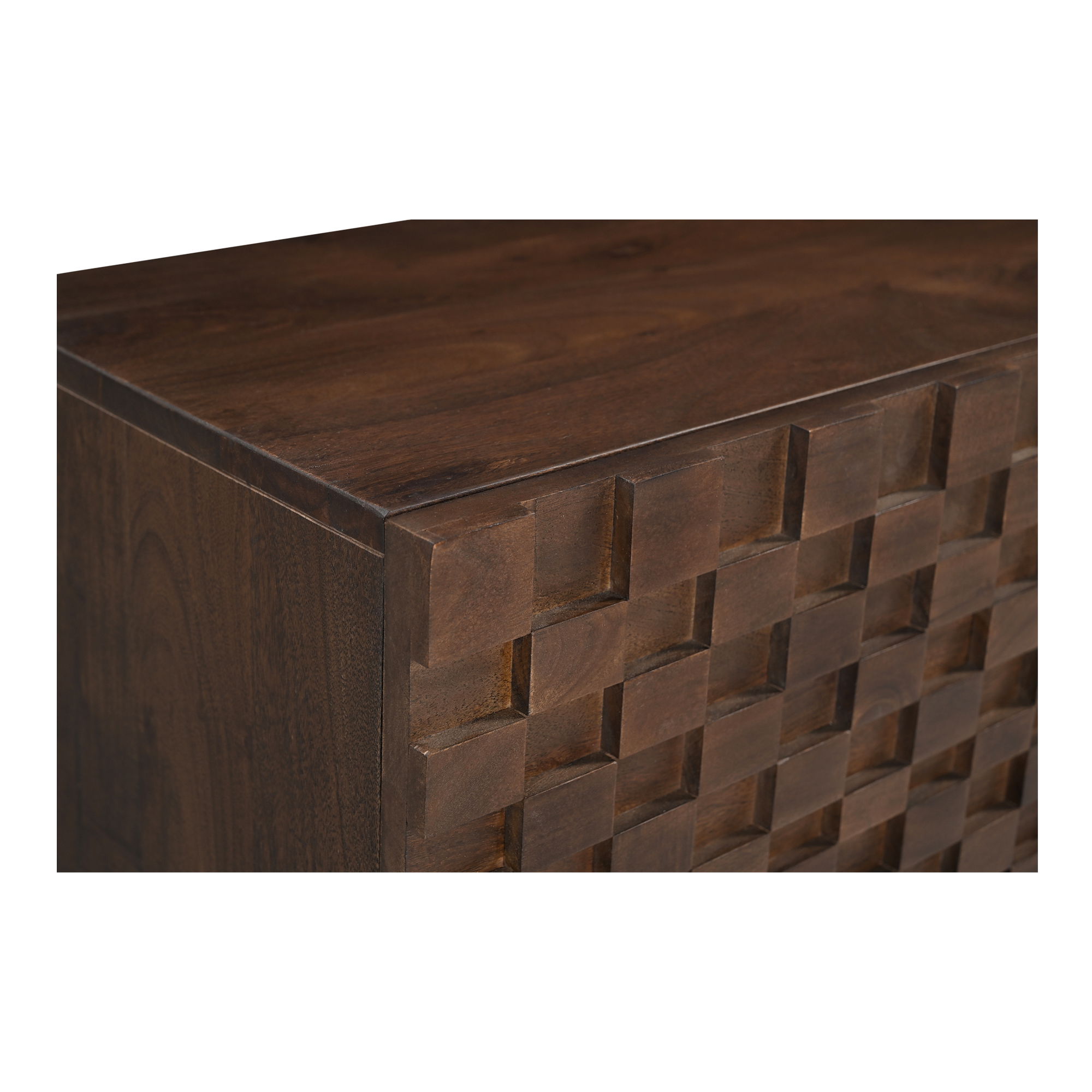 Easton Media Cabinet Brown, Media Console by Moe's Home, 60" width x 18" height x 14" depth View 6