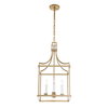 Montreal 4 Light Brass Lantern Pendant, by Uttermost, 13.87" width x 27.75" height x 13.87" depth thumbnail 6
