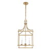 Montreal 4 Light Brass Lantern Pendant 5 Montreal 4 Light Brass Lantern Pendant thumbnail 5