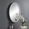 Serna White Oval Mirror thumbnail 3