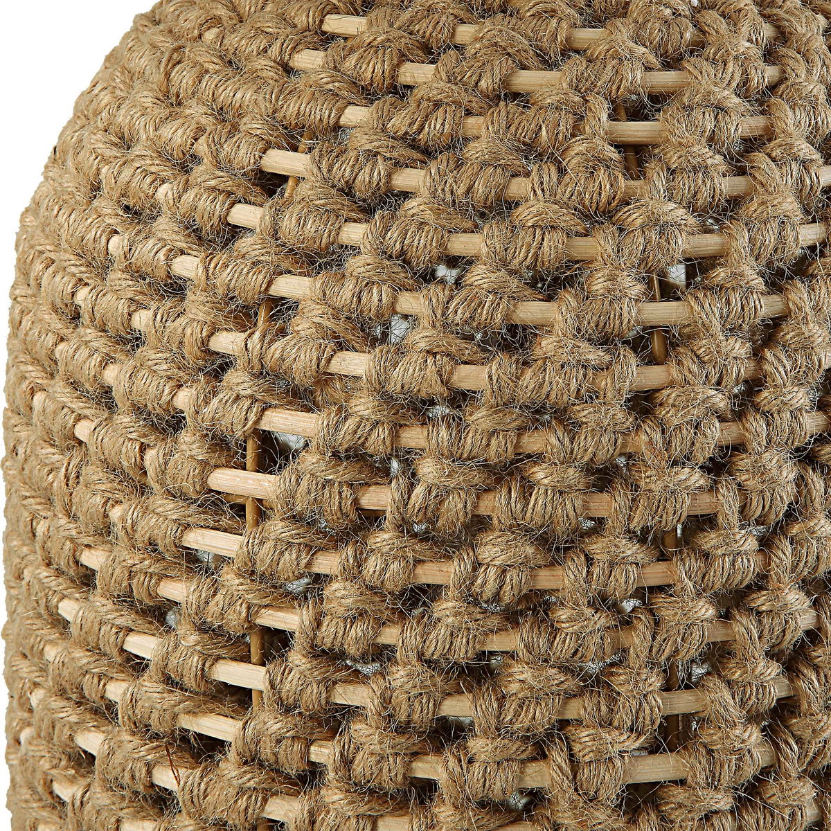 Kendari Rope & Rattan Table Lamp, by Uttermost, 1'5" width x 2'0.75" height x 1'5" depth View 8