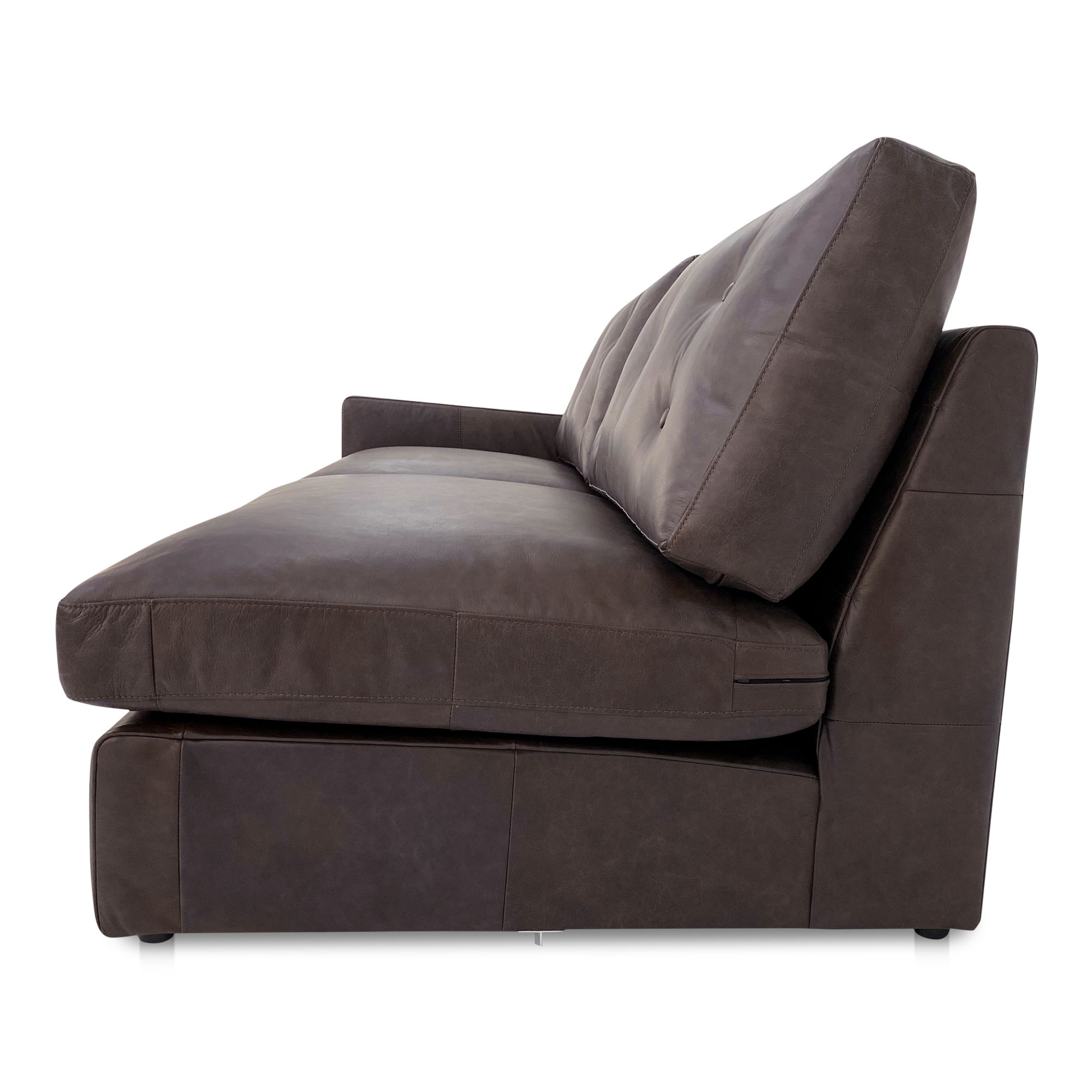 Thurlow Left Arm Facing Sofa Espresso Brown Leather large image 