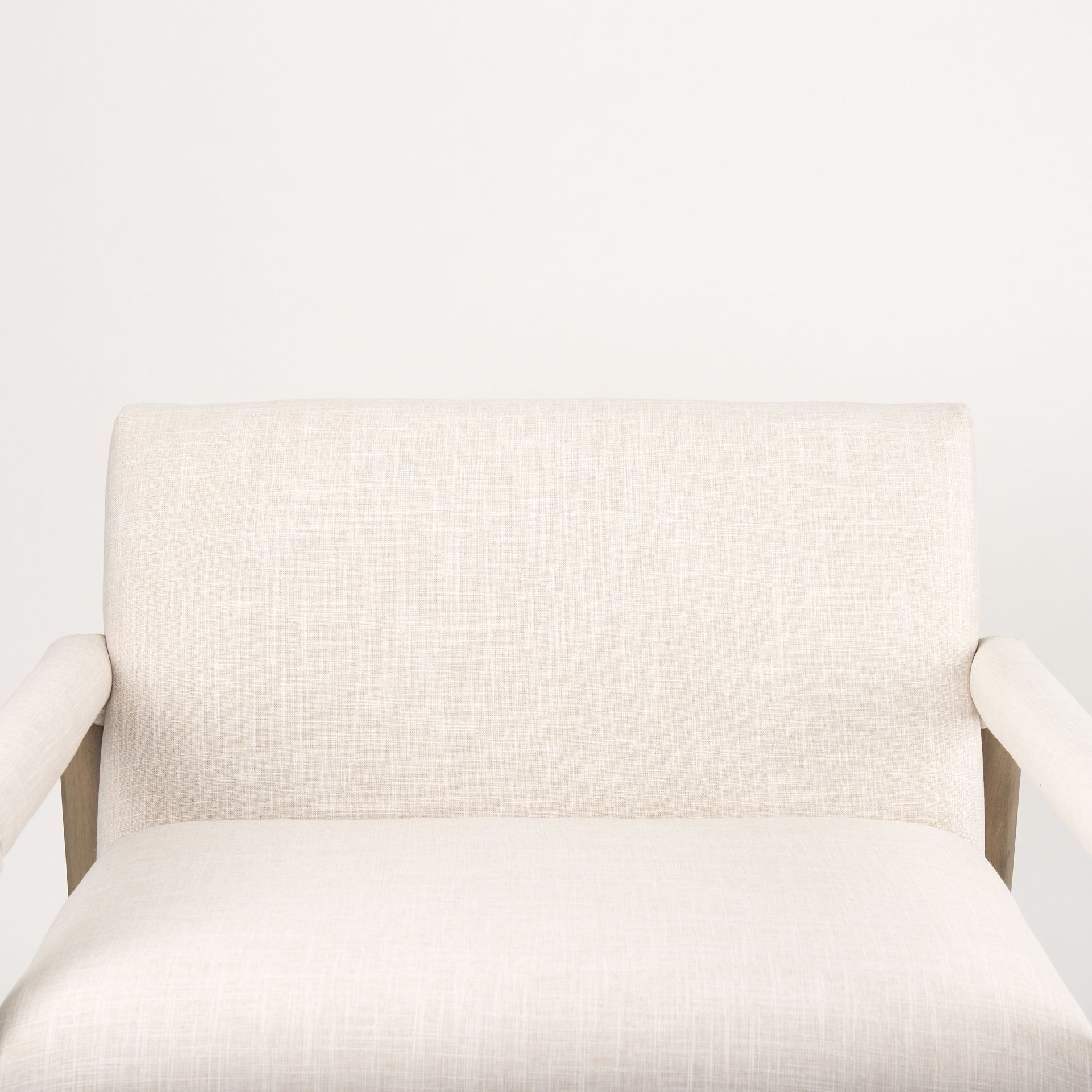 Palisades Cream Upholstery with Solid Wood Accent Chair large image 