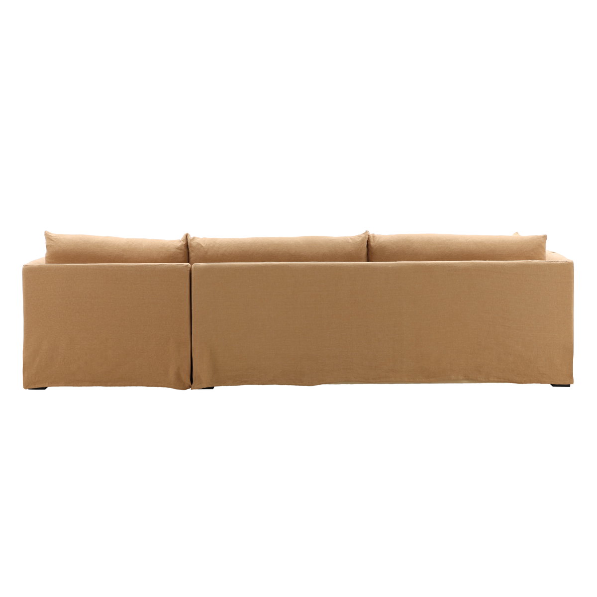 Otis 2 Piece Chaise Sectional Frame RAF, Sofas & Sectional by Dovetail, 123" width x 28.5" height x 64.5" depth View 4
