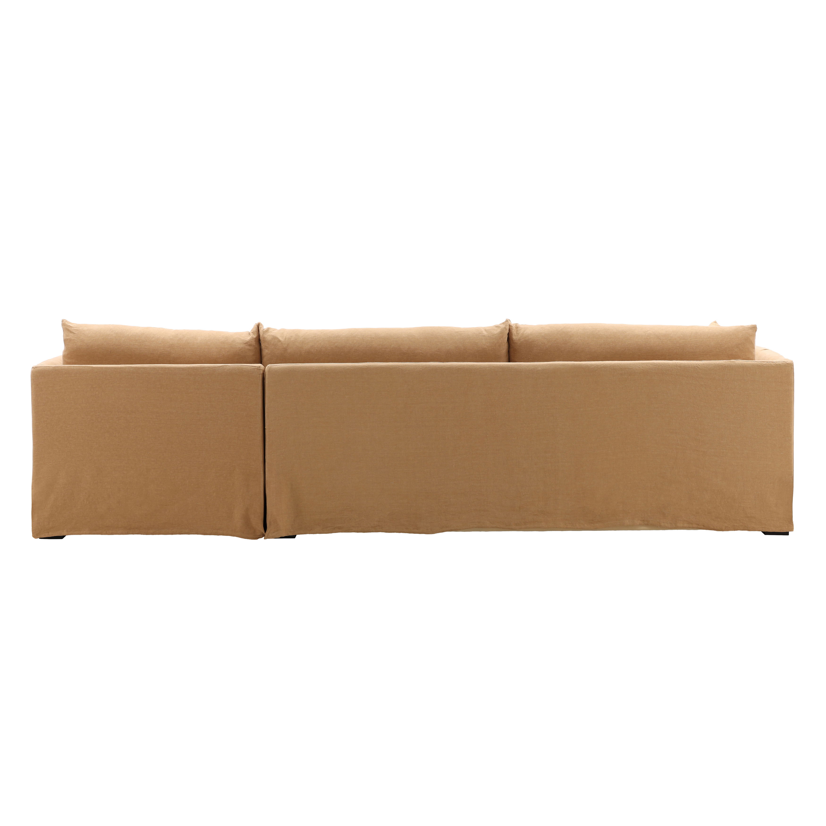 Otis 2 Piece Chaise Sectional Frame RAF, Sofas & Sectional by Dovetail, 123.5" width x 28" height x 63" depth View 4