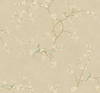 Birds with Blossoms Metallic Wallpaper, by York Wall, 27' length x 2'3" width x 0.02" depth thumbnail