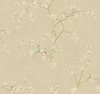 Birds with Blossoms Metallic Wallpaper, by York Wall, 27' length x 2'3" width x 0.02" depth thumbnail